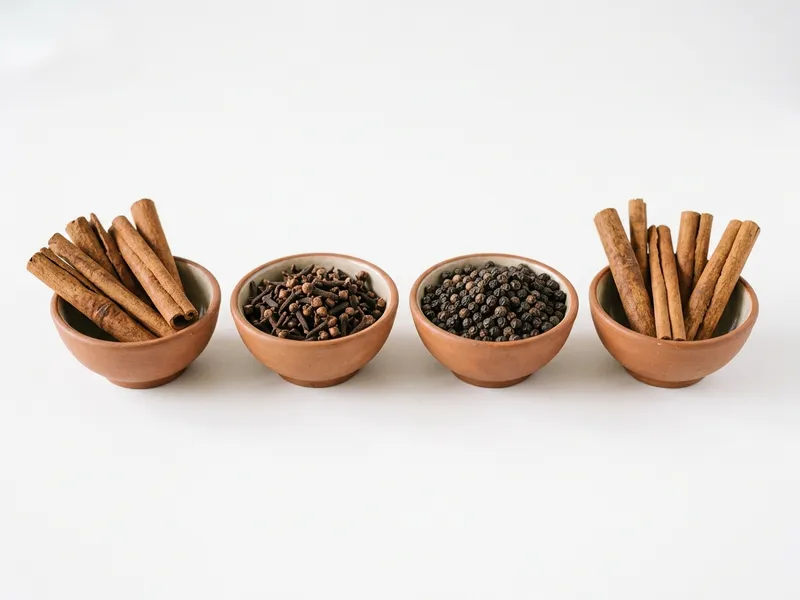 Indonesian cinnamon, cloves, and pepper for export